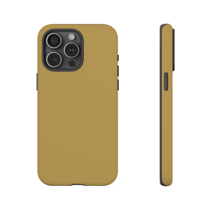 Muted Gold Tough Cell Phone Case Matte or Glossy Protective Case iPhone Samsung