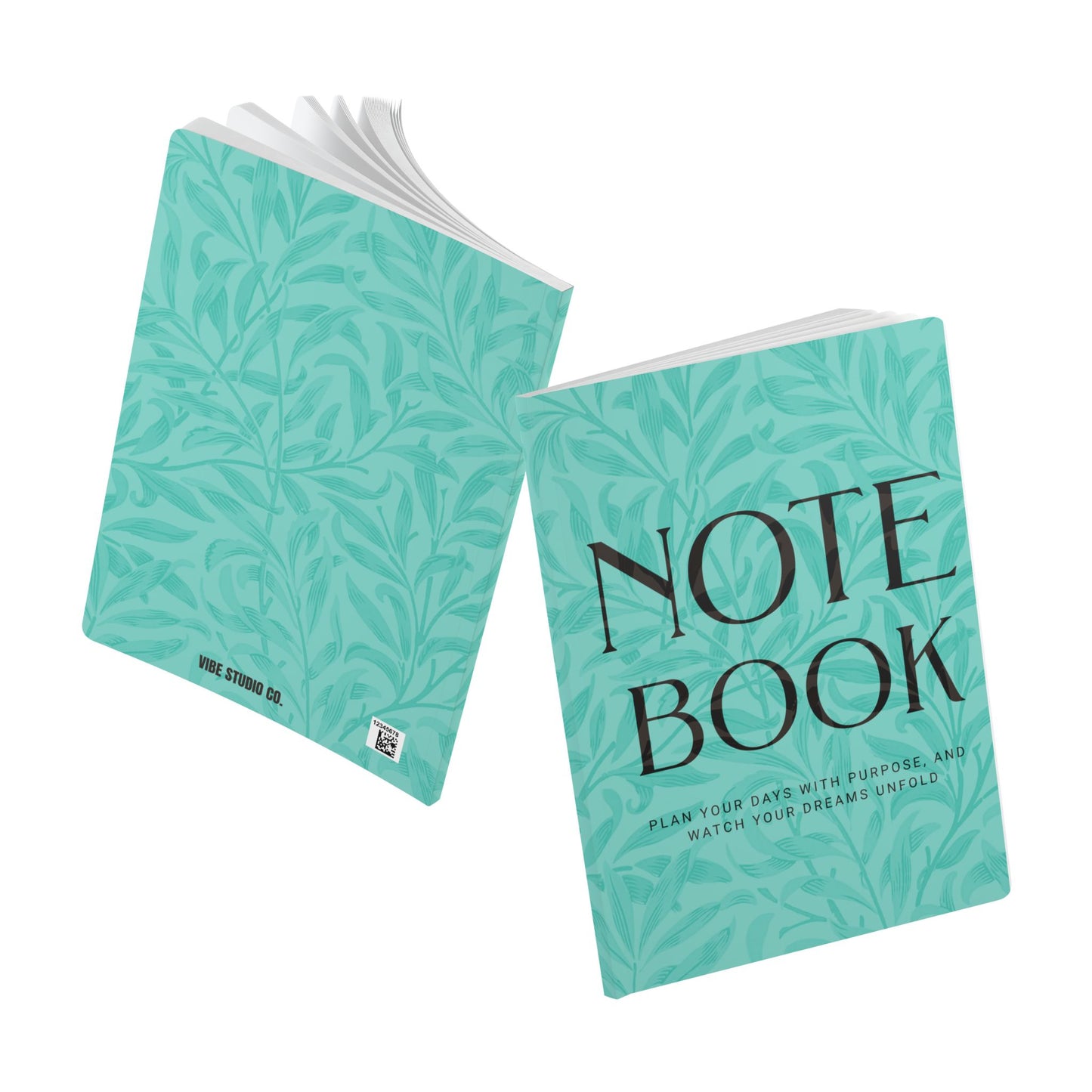 Candy Shop Leaves A5 Lined Journal Minimal Botanical Notebook | Coordinated Collection