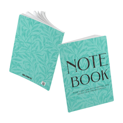 Candy Shop Leaves A5 Lined Journal Minimal Botanical Notebook | Coordinated Collection