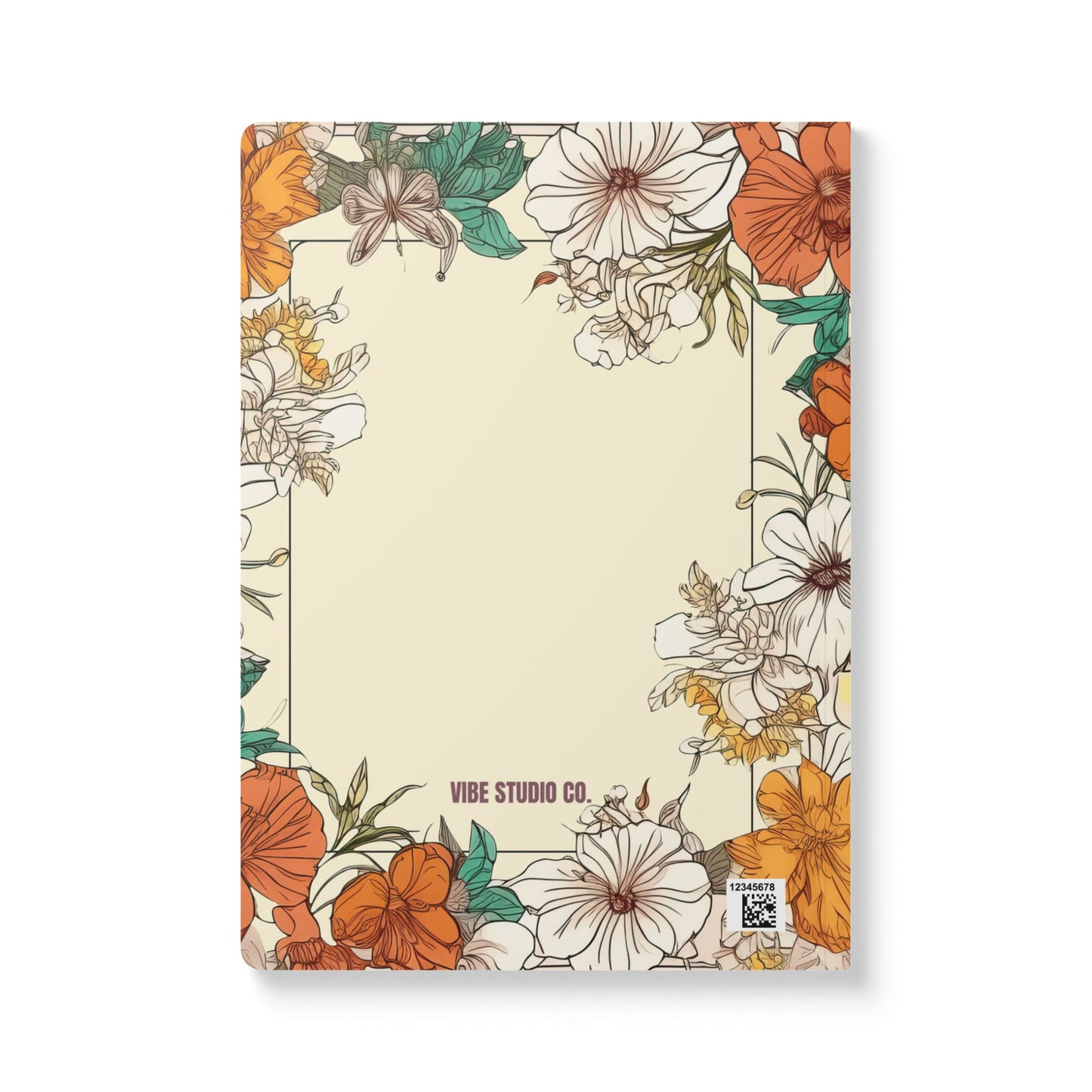 Watercolor Hibiscus Softcover Journal Floral Botanical Notebook A5 Lined Journal