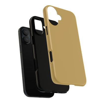 Muted Gold Tough Cell Phone Case Matte or Glossy Protective Case iPhone Samsung