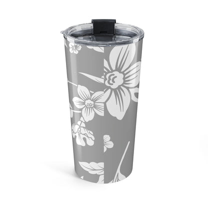 Grayscale Floral 20oz Stainless Steel Tumbler | Coordinated Collection