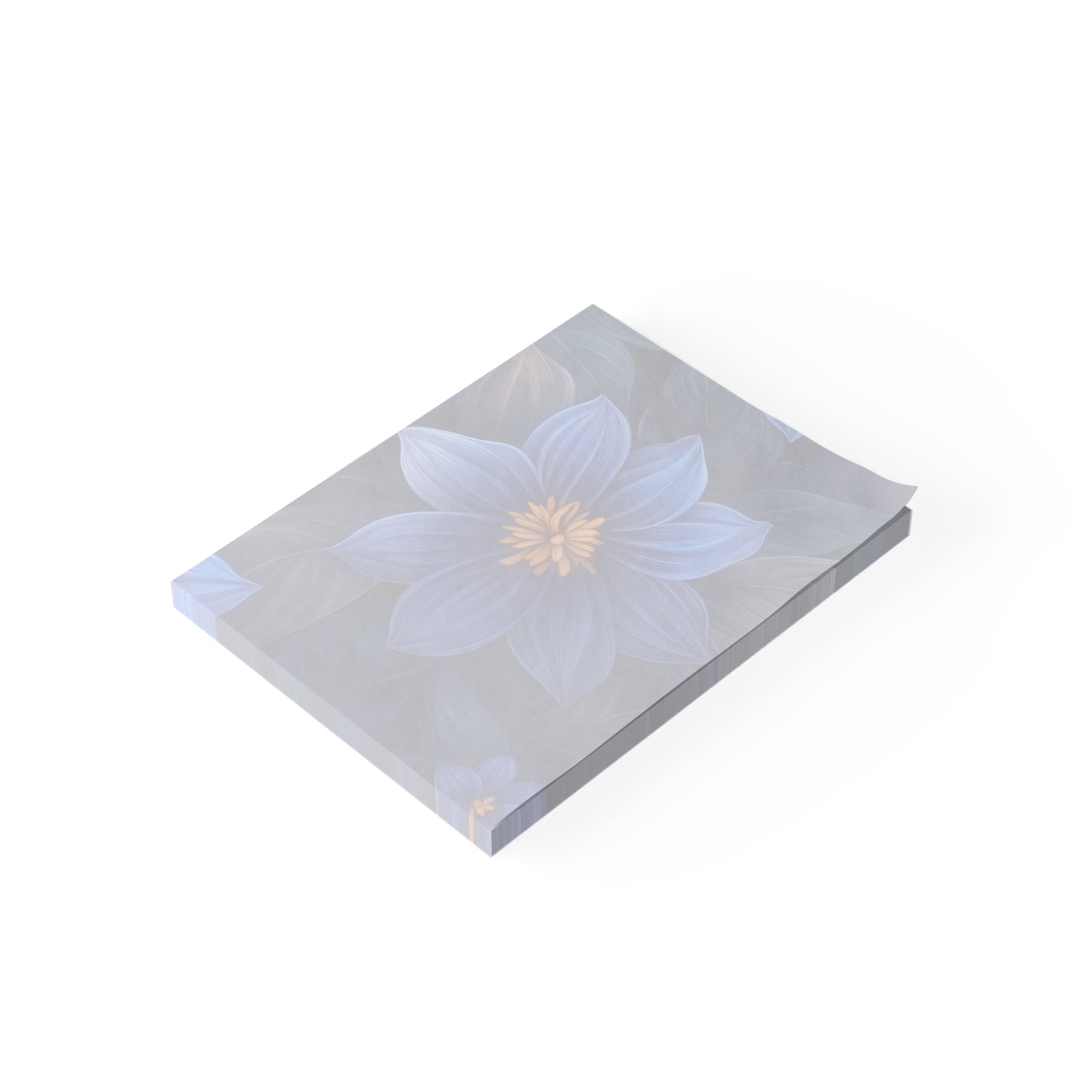 Blue Floral Heaven Sticky Notes Blue Floral Post It Notes (7 Sizes)