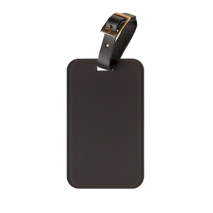 Muted Charcoal Luggage Tag Acrylic Travel Tag