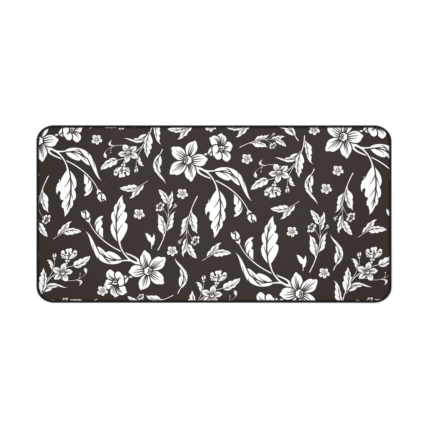 Muted Charcoal Floral Desk Pad (12x18, 12x22 or 16x32)