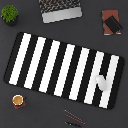 Black Stripe Desk Mat Office Desk Decor (12/18, 12/22, 16/32)