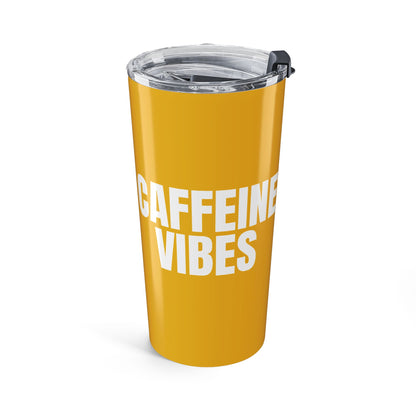 Honey Yellow Caffeine Vibes 20oz Stainless Steel Tumbler | Color Coordinated Collection