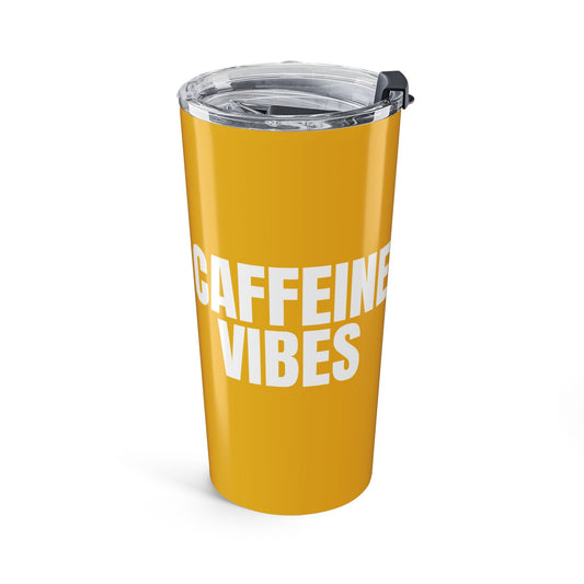 Honey Yellow Caffeine Vibes 20oz Stainless Steel Tumbler | Color Coordinated Collection