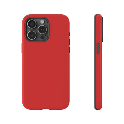 True Red Tough Cell Phone Case Matte or Glossy Protective Case iPhone Samsung