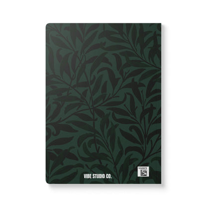 Forrest Leaves A5 Lined Journal Minimal Botanical Notebook | Coordinated Collection