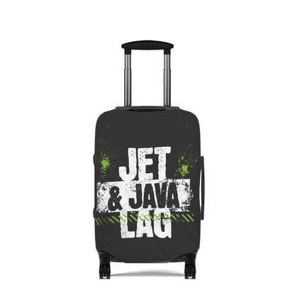 Jet Lag and Java Luggage Cover Travel Suitcase Cover