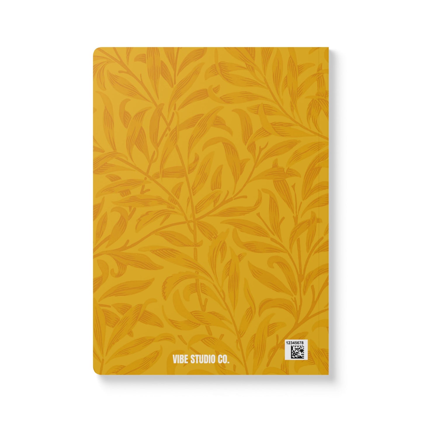 Honey Yellow Leaves A5 Lined Journal Minimal Botanical Notebook | Coordinated Collection