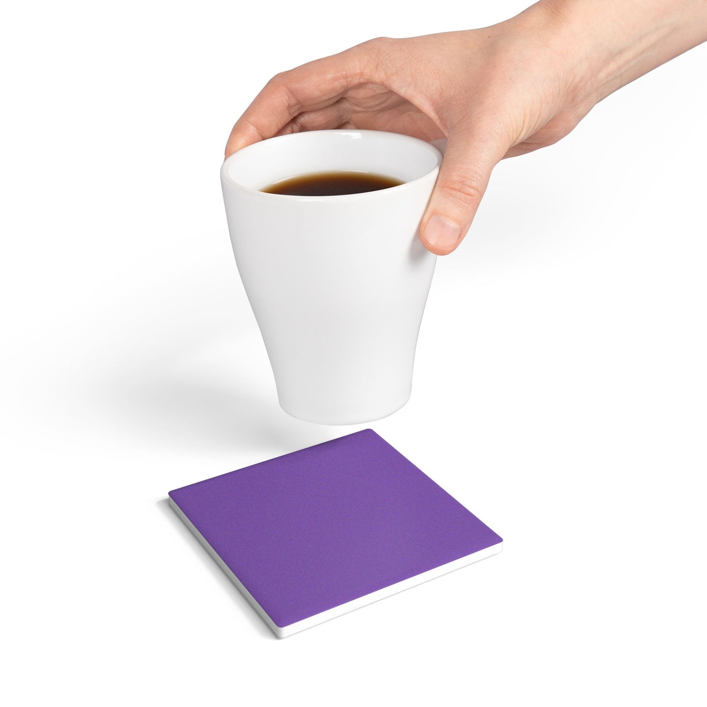 Purple Ceramic Coaster Round or Square | Coordinated Collection