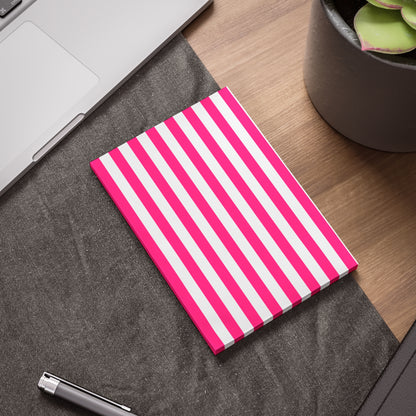 Pink Stripe Sticky Notes (7 Sizes)