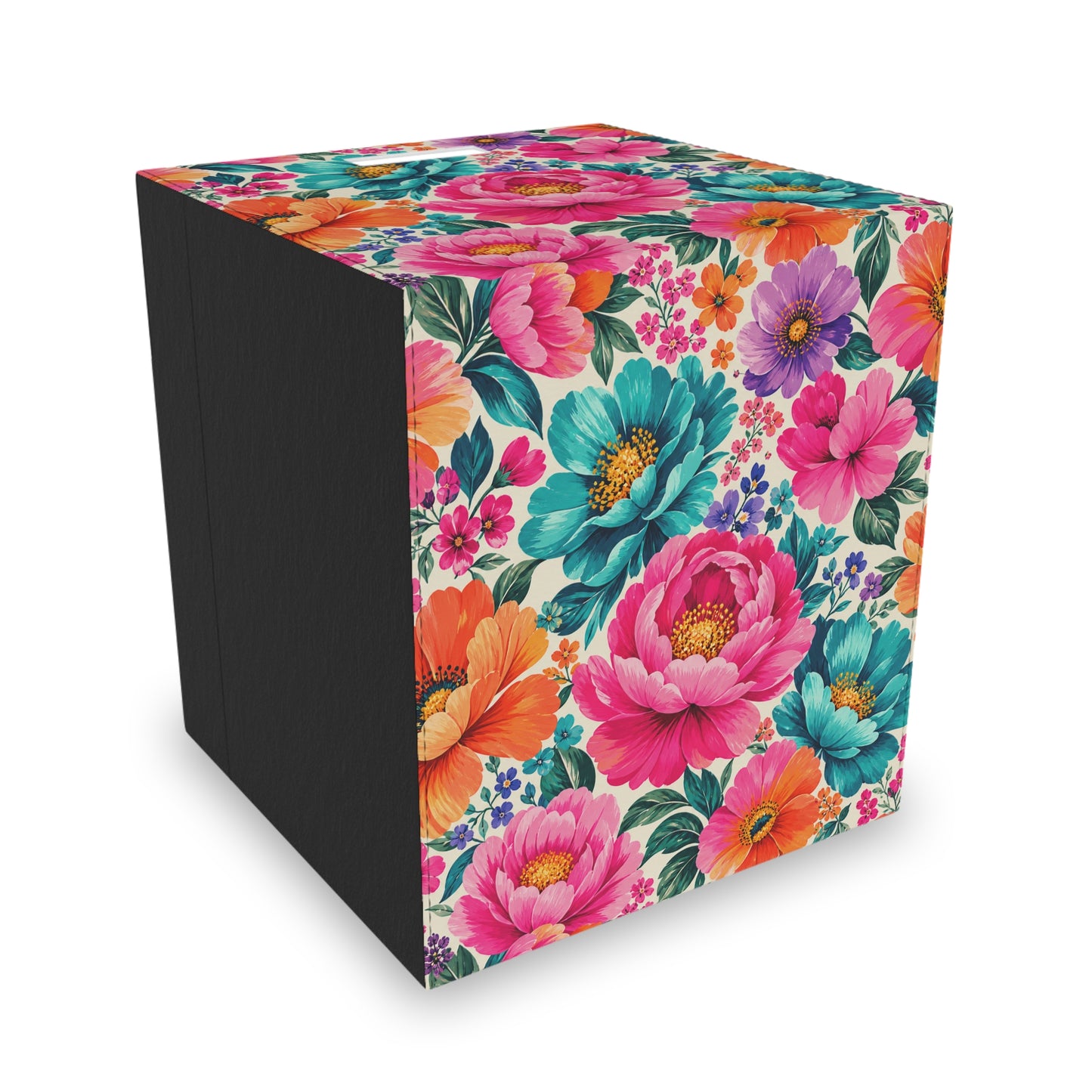 Dreamy Floral Felt Storage Box Floral Organizer Bin