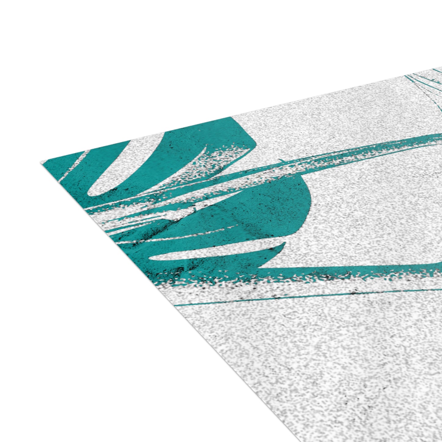Monstera Leaf Deep Aqua Postcards
