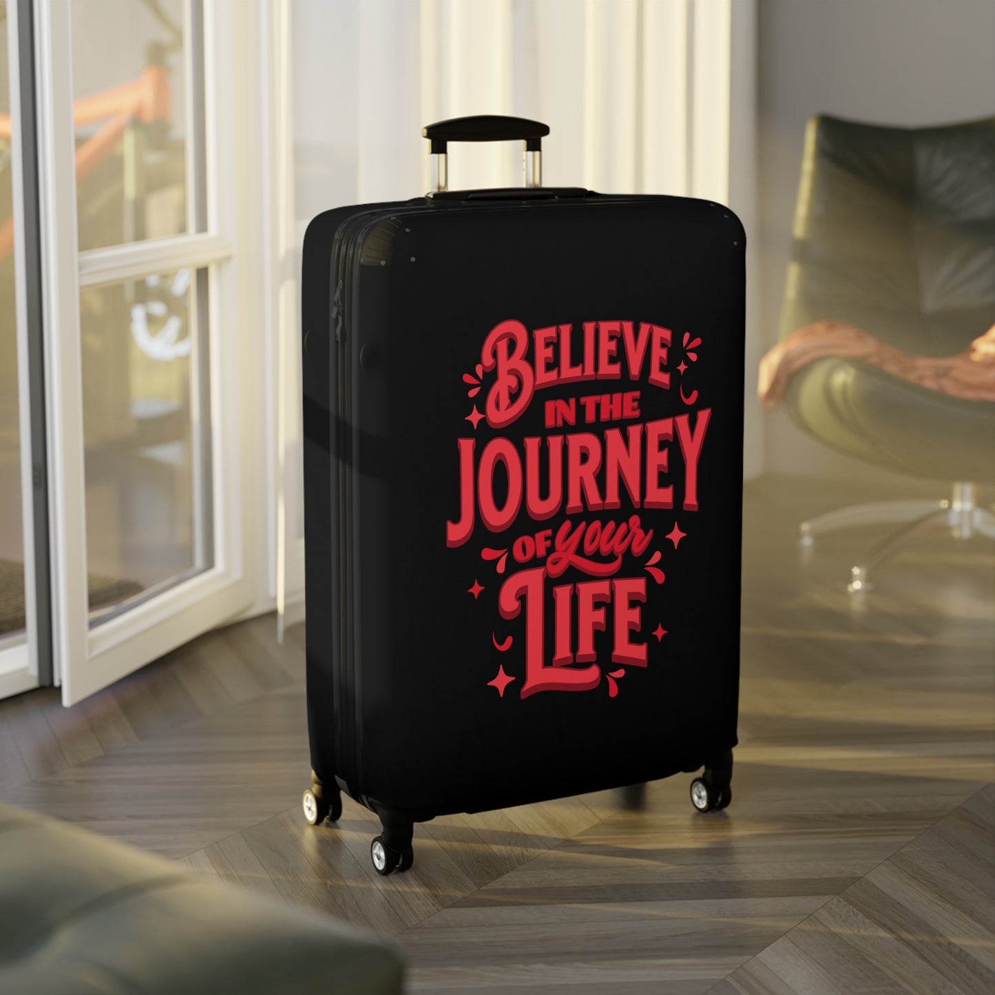 Believe In The Journey Luggage Cover Travel Suitcase Cover