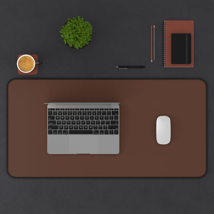 Chocolate Brown Desk Mat Color Coordinated Collection (12x18, 12x22, 16x32)