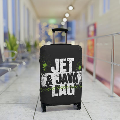 Jet Lag and Java Luggage Cover Travel Suitcase Cover