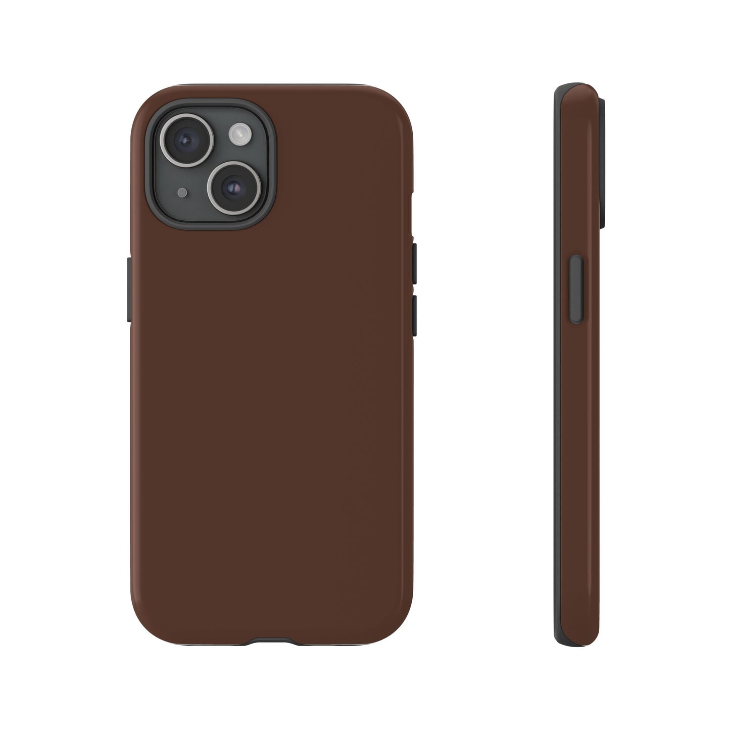 Chocolate Brown Tough Cell Phone Case Matte or Glossy Protective Case iPhone Samsung
