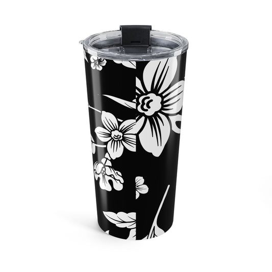 Black Floral 20oz Stainless Steel Tumbler | Coordinated Collection