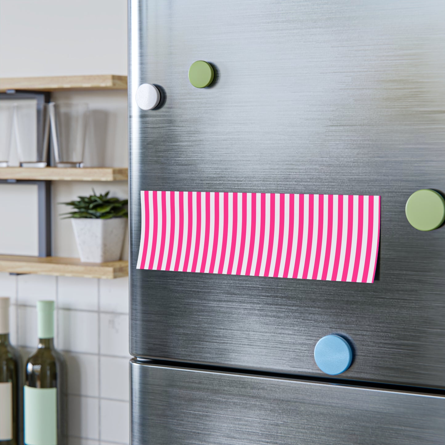 Pink Stripe Sticky Notes (7 Sizes)