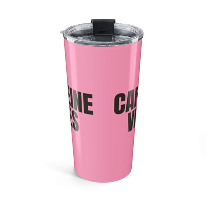Light Pink Caffeine Vibes 20oz Stainless Steel Tumbler | Color Coordinated Collection