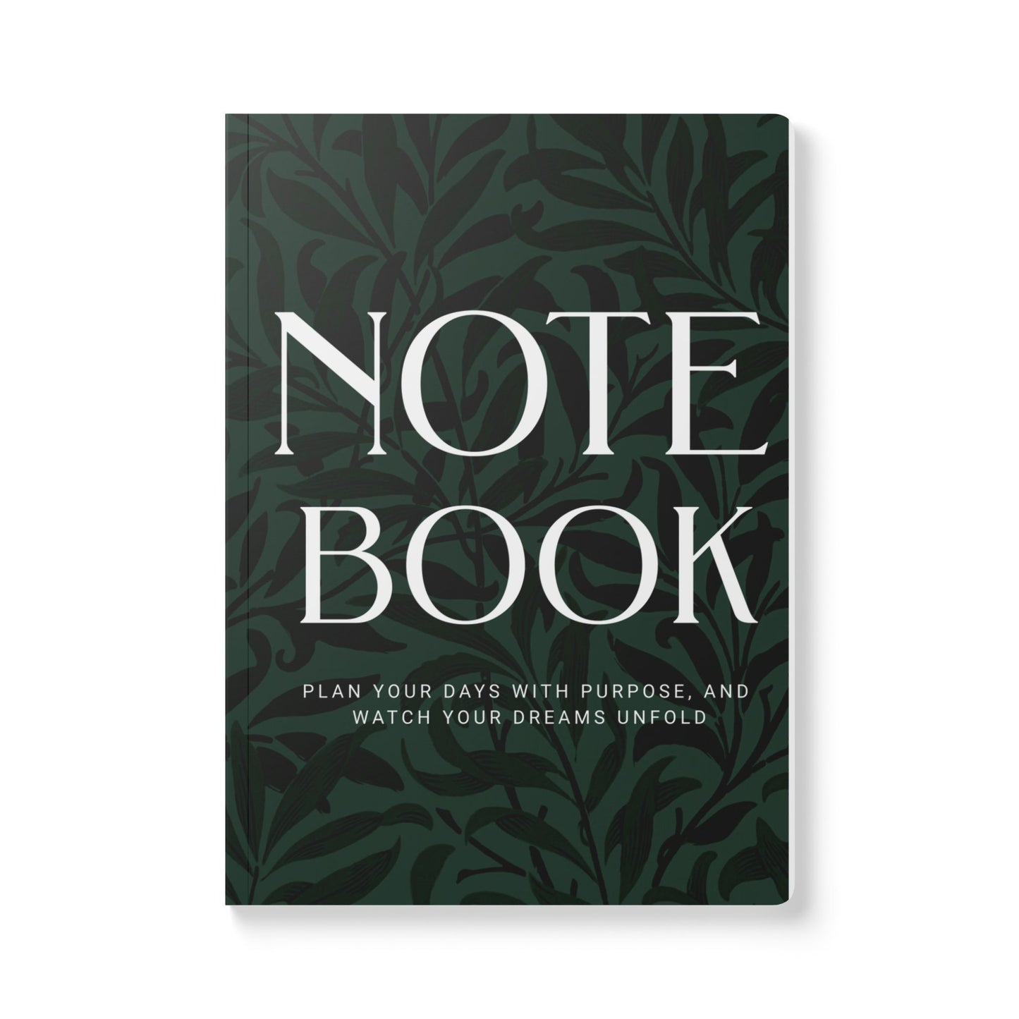 Forrest Leaves A5 Lined Journal Minimal Botanical Notebook | Coordinated Collection