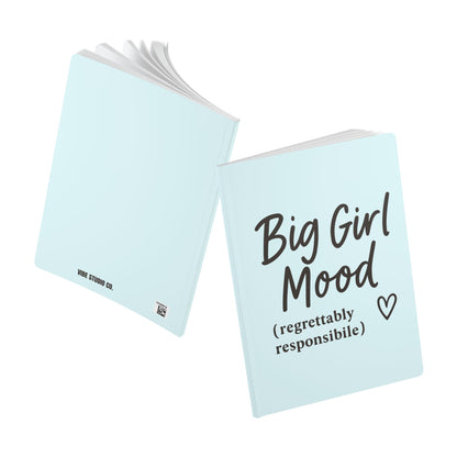 Ocean Blue Big Girl Mood A5 Lined Journal