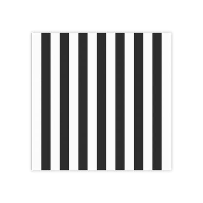 Black Stripe Sticky Notes (7 Sizes)