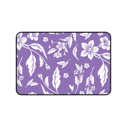 Purple Floral Desk Pad (12x18, 12x22 or 16x32)