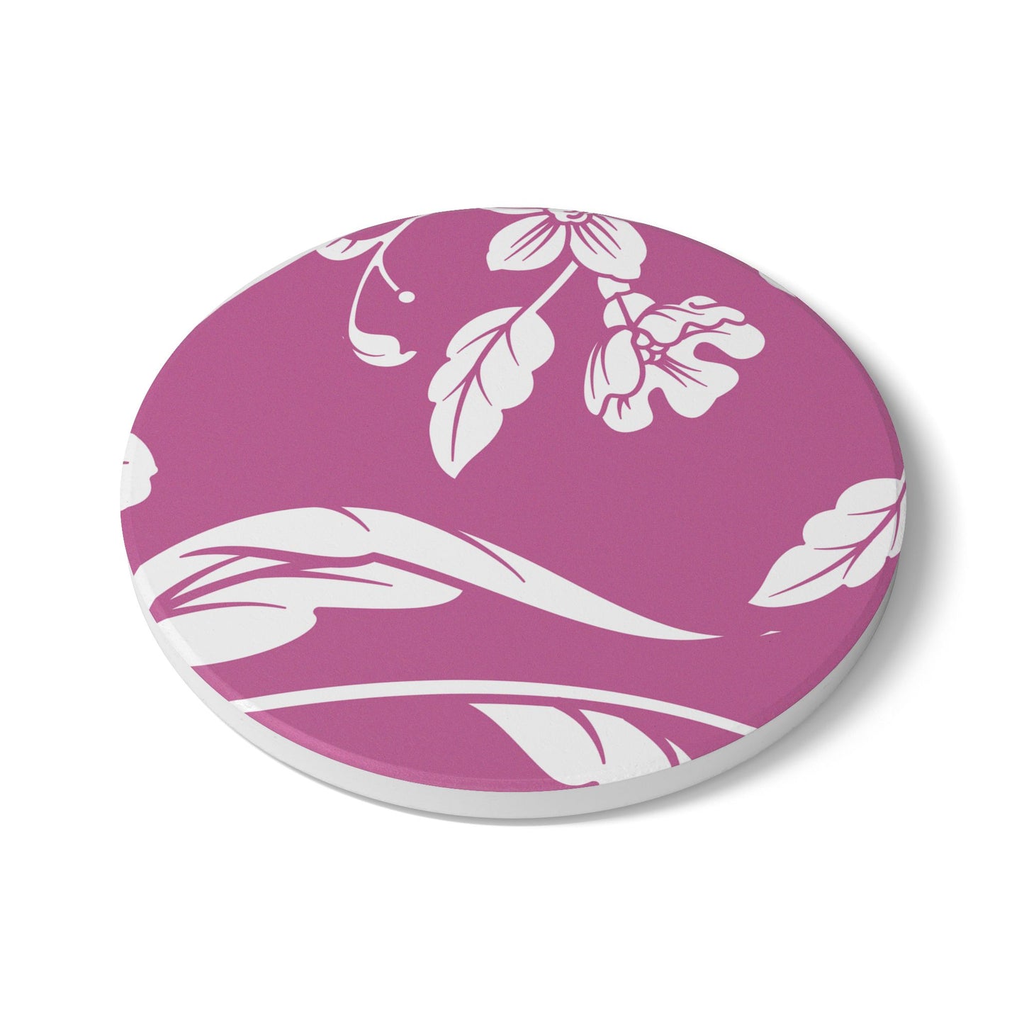Lilac Wine Floral Ceramic Coaster Coordinated Collection