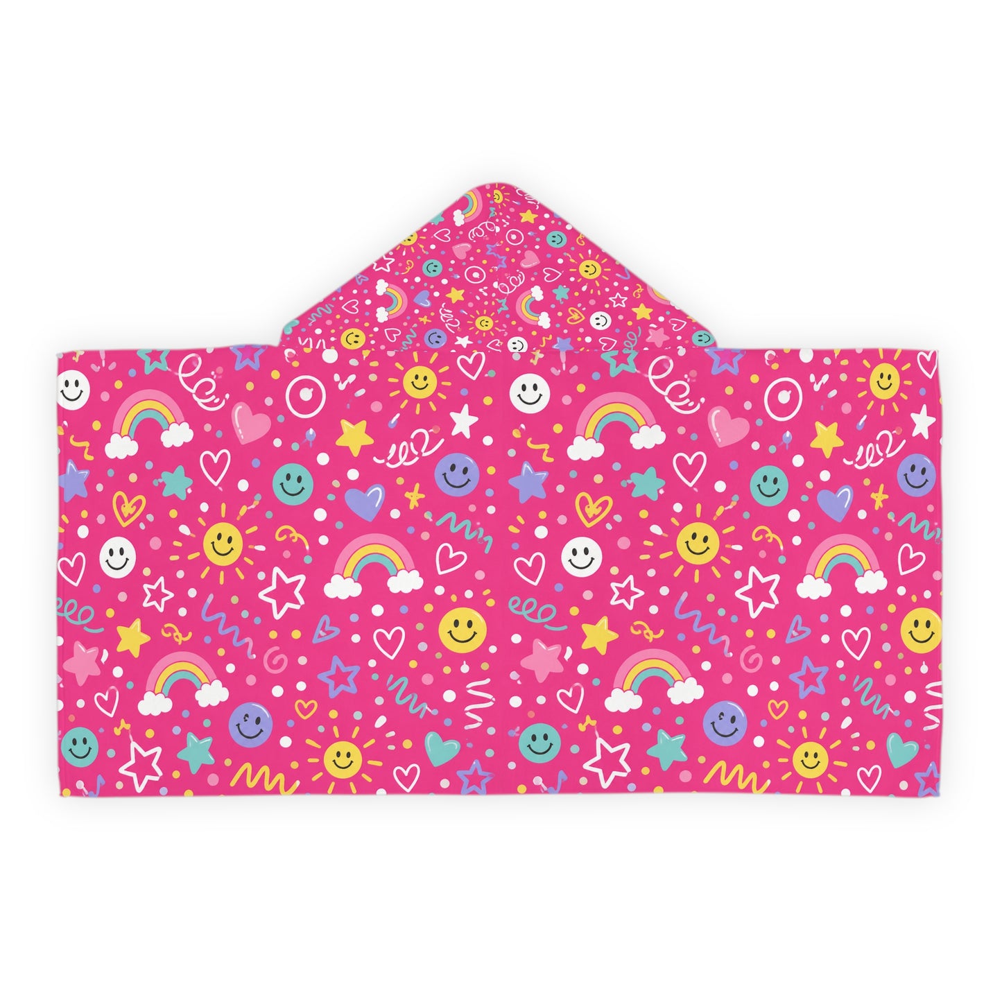 Pink Pop Baby/Kid Hooded Towel Pink Bath Towel