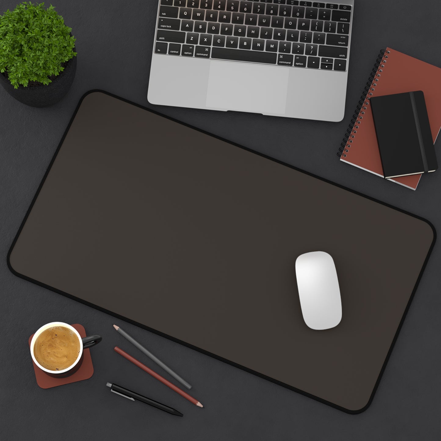 Muted Charcoal Desk Mat Color Coordinated Collection (12x18, 12x22, 16x32)