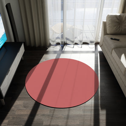 Red Autumns Coordinated Round Rug 60 Inch Floor Rug Minimal Home Decor Living Room Rug
