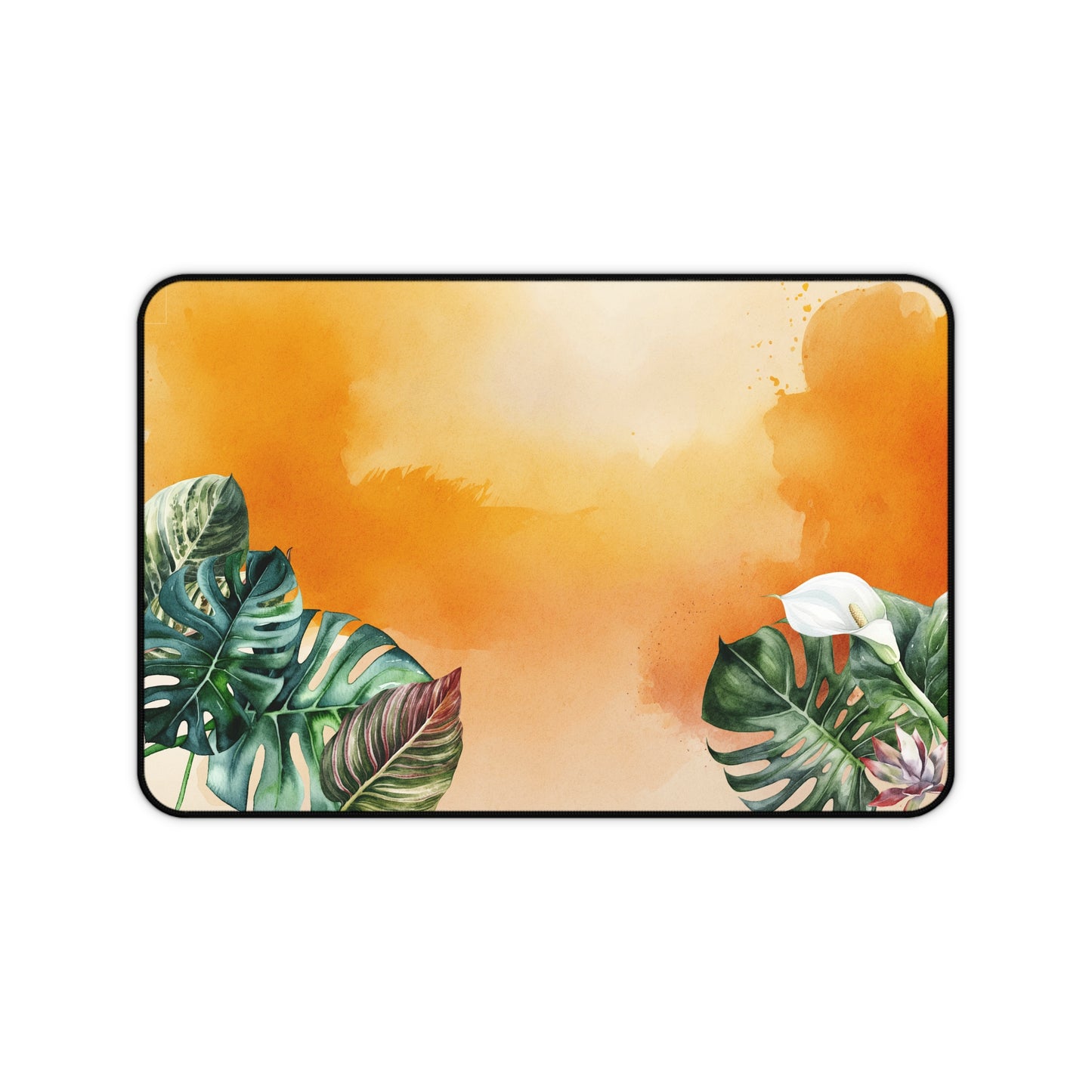 Sunset Botanical Desk Pad Tropical Botanical Desk Mat (12x18, 12x22, 16x32)