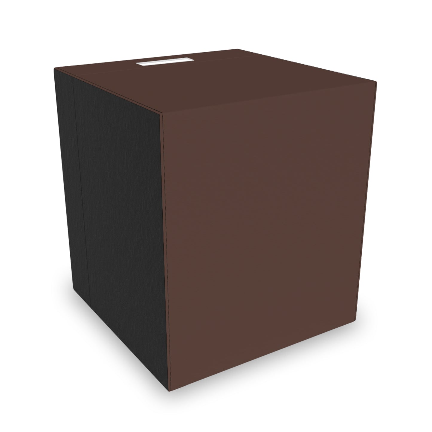 Chocolate Brown Felt Storage Box Foldable Organizer Bin Home Storage Basket