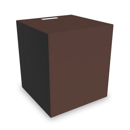 Chocolate Brown Felt Storage Box Foldable Organizer Bin Home Storage Basket