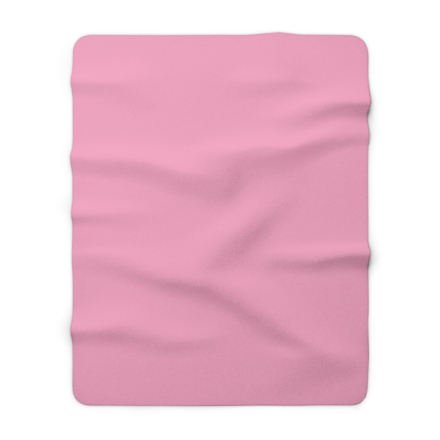 Light Pink Sherpa Fleece Blanket Cozy Plush Throw 3 Sizes Soft Warm Blanket