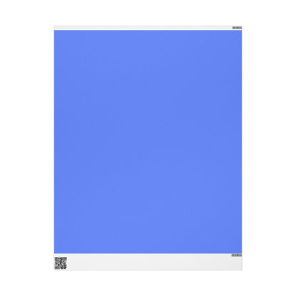 Periwinkle Wrapping Paper Matte or Glossy Gift Wrap 3 Sizes Fine Art Paper