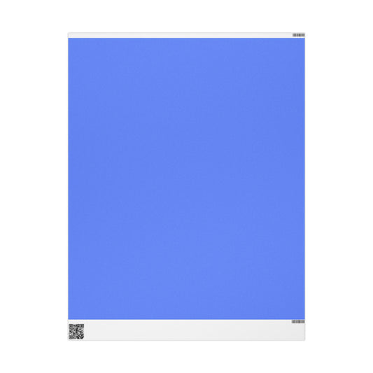 Periwinkle Wrapping Paper Matte or Glossy Gift Wrap 3 Sizes Fine Art Paper