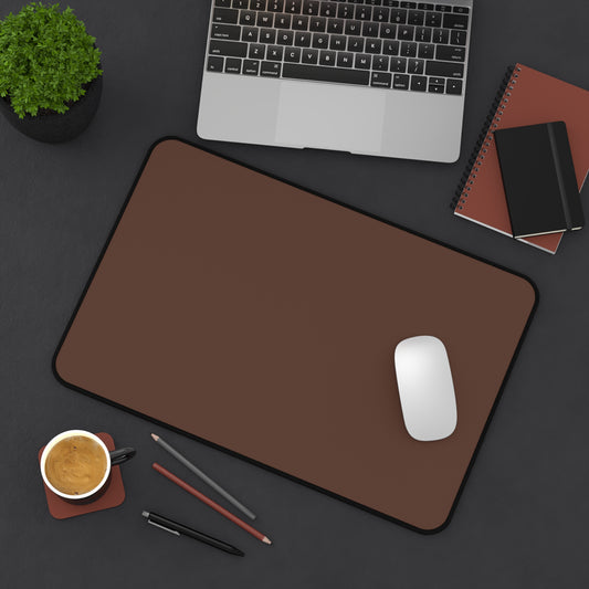 Chocolate Brown Desk Mat Color Coordinated Collection (12x18, 12x22, 16x32)