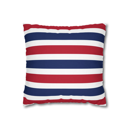 Red, White and Blue Stripe Pillow Cover 14x14