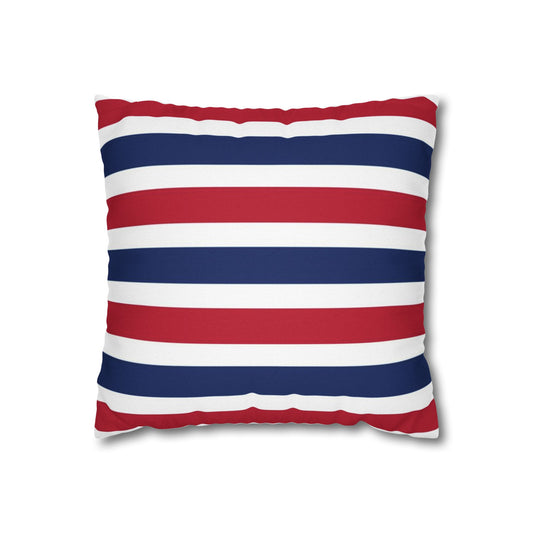 Red, White and Blue Stripe Pillow Cover 14x14
