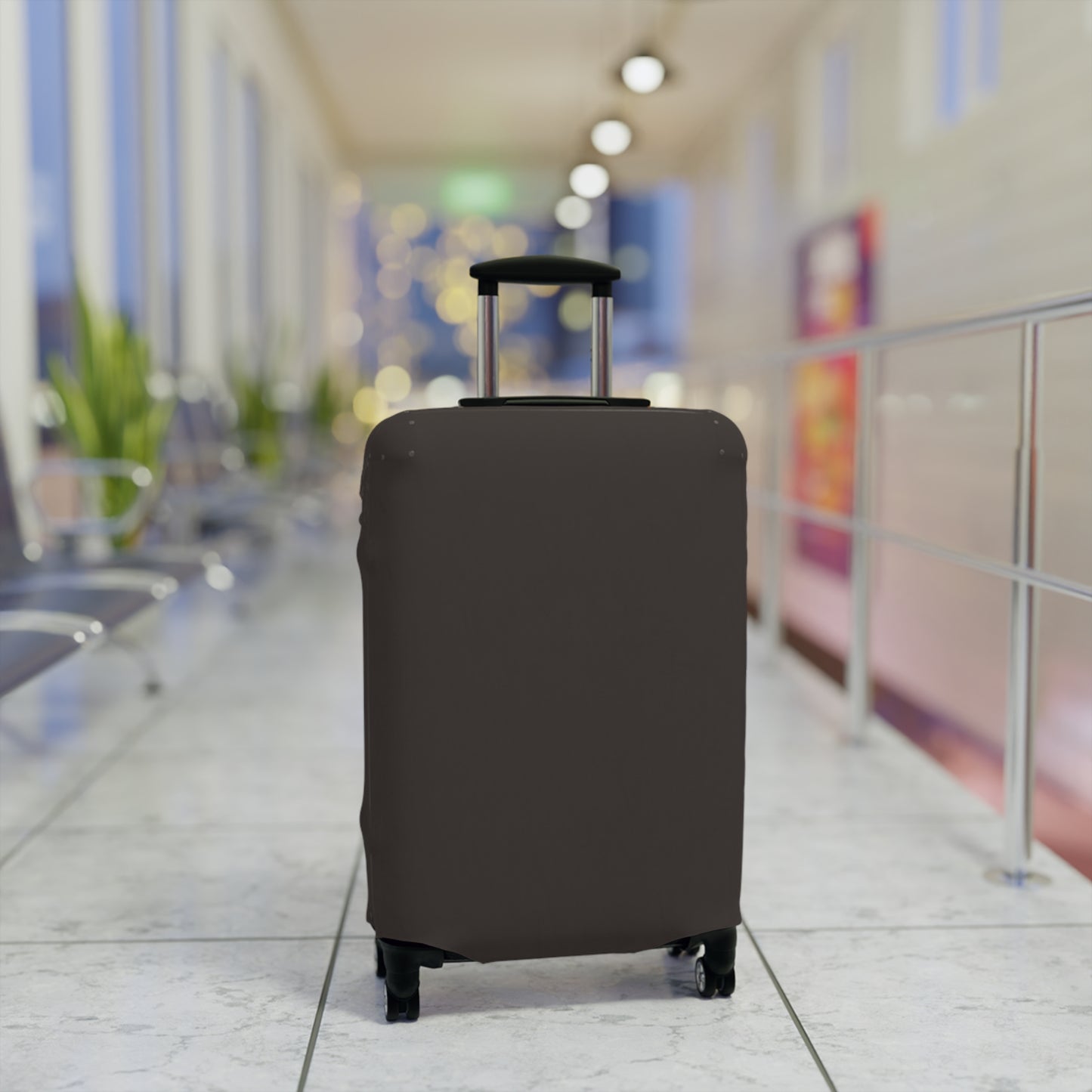 Muted Charcoal Luggage Cover Travel Suitcase Cover Protective Stretch Cover
