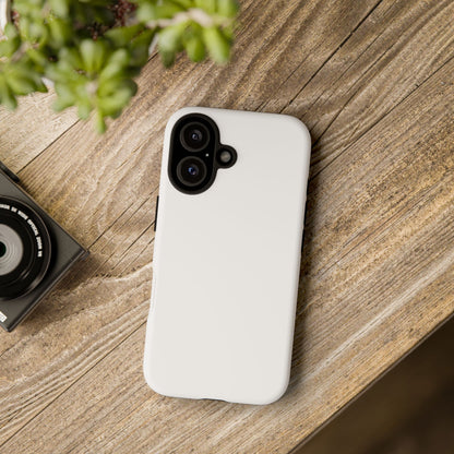 White Tough Cell Phone Case Matte or Glossy Protective Case iPhone Samsung