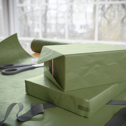 Olive Wrapping Paper Matte or Glossy Gift Wrap 3 Sizes Fine Art Paper