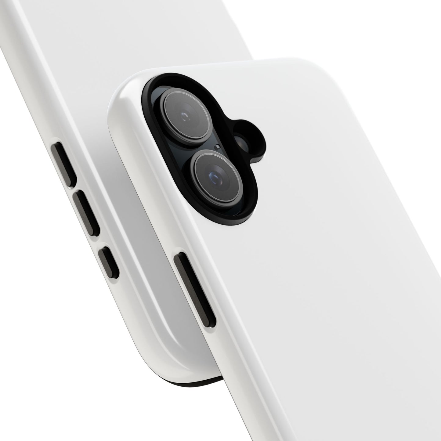 White Tough Cell Phone Case Matte or Glossy Protective Case iPhone Samsung