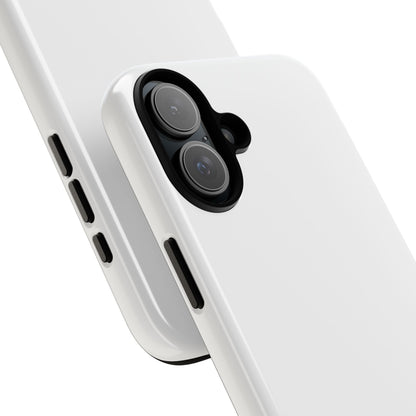 White Tough Cell Phone Case Matte or Glossy Protective Case iPhone Samsung