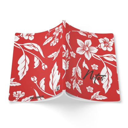 True Red Floral A5 Lined Journal Coordinated Collection